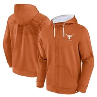 Men's Fanatics Texas Orange Texas Longhorns Power Index Full-Zip Hoodie