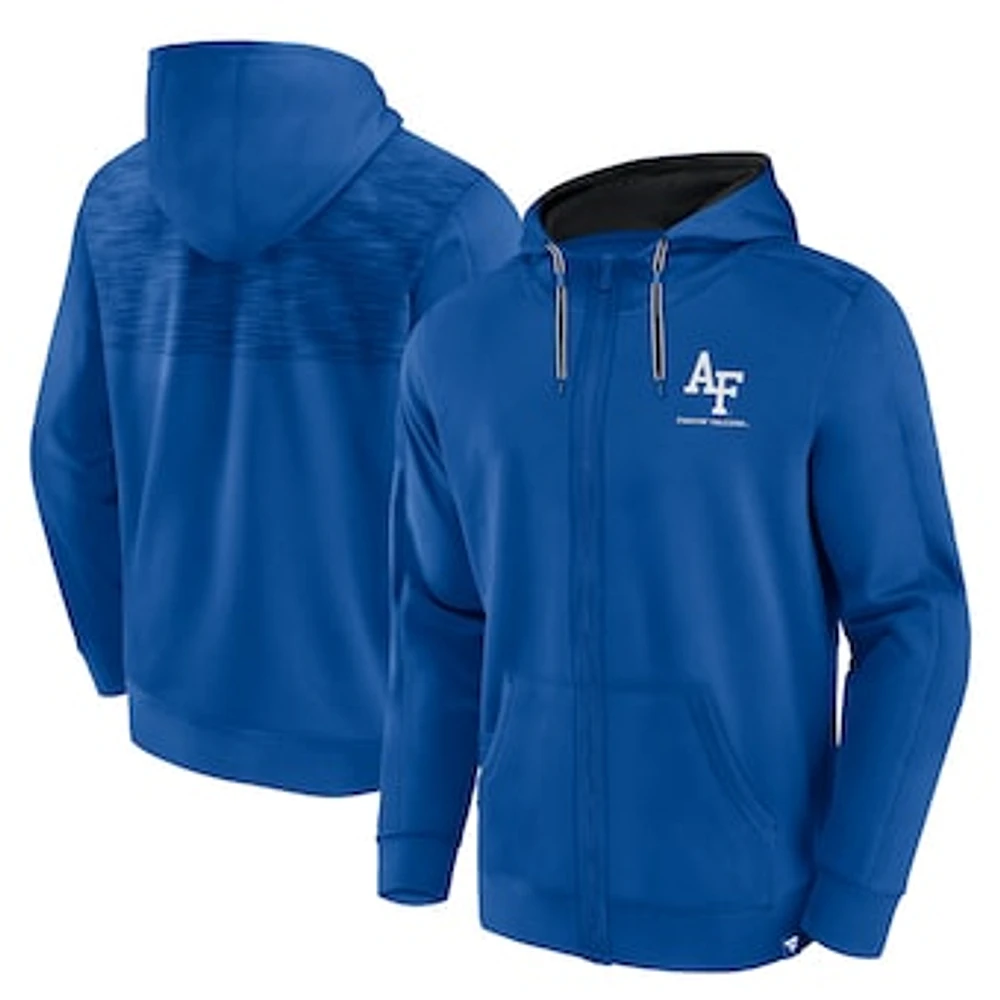 Men's Fanatics Royal Air Force Falcons Power Index Full-Zip Hoodie