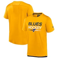 Men's Fanatics Gold St. Louis Blues Authentic Pro Tech T-Shirt