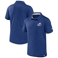 Men's Fanatics  Blue Tampa Bay Lightning Authentic Pro Jacquard Polo