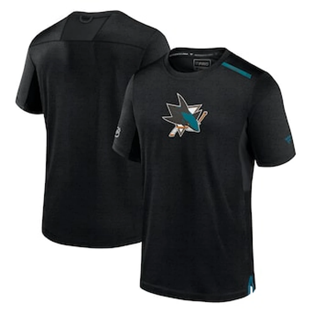 Men's Fanatics Gray San Jose Sharks Authentic Pro Performance T-Shirt