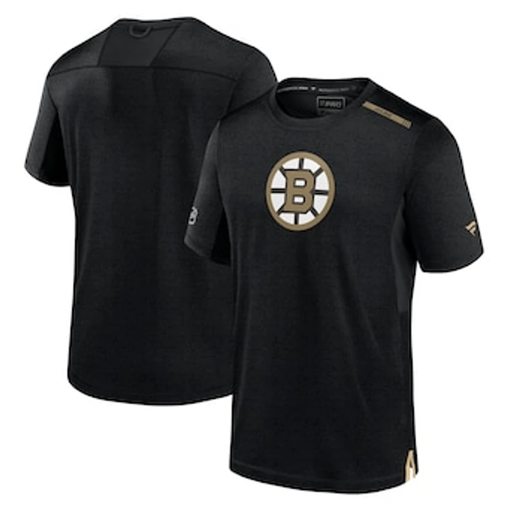 Men's Fanatics  Black Boston Bruins Authentic Pro Performance T-Shirt