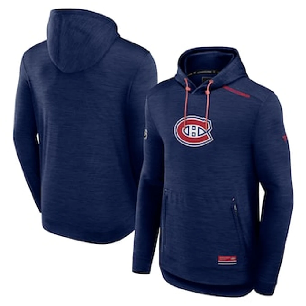 Men's Fanatics  Navy Montreal Canadiens Fleece Pullover Hoodie