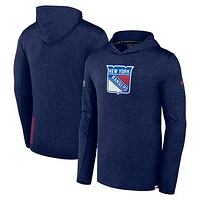 Men's Fanatics  Navy New York Rangers Authentic Pro Lightweight Pullover Hoodie