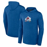 Men's Fanatics  Blue Colorado Avalanche Authentic Pro Lightweight Pullover Hoodie