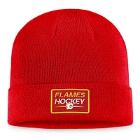 Men's Fanatics  Red Calgary Flames Cuffed Knit Hat