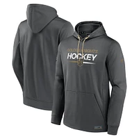 Men's Fanatics  Gray Vegas Golden Knights Authentic Pro Pullover Hoodie