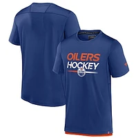 Men's Fanatics  Royal Edmonton Oilers Authentic Pro Tech T-Shirt