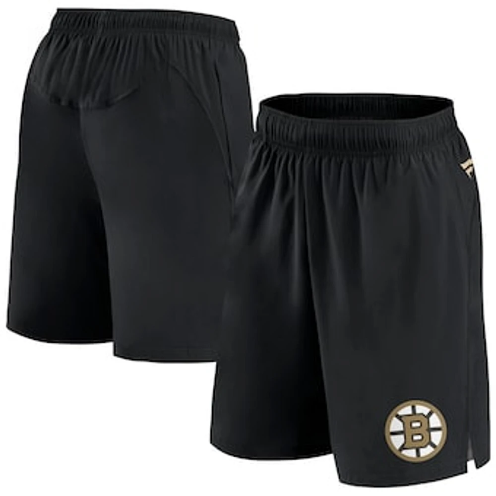 Men's  Black Boston Bruins Authentic Pro Tech Shorts