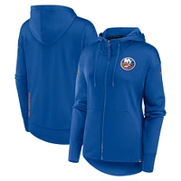 Women's Fanatics  Royal New York Islanders Authentic Pro Scuba Full-Zip Hoodie