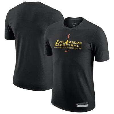 Men's Nike  Black Los Angeles Sparks On-Court Legend Essential Practice Performance T-Shirt