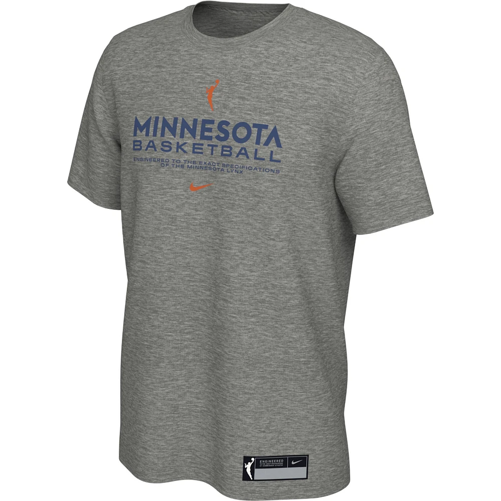 Men's Nike Gray Minnesota Lynx On-Court Legend Essential Practice Performance T-Shirt