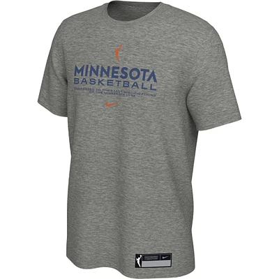 Men's Nike  Gray Minnesota Lynx On-Court Legend Essential Practice Performance T-Shirt