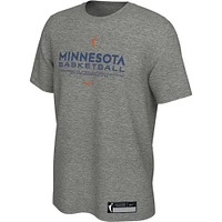 Men's Nike  Gray Minnesota Lynx On-Court Legend Essential Practice Performance T-Shirt