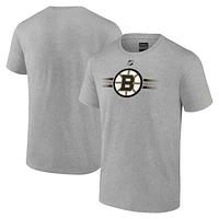 Men's Fanatics Heather Gray Boston Bruins Authentic Pro Secondary T-Shirt