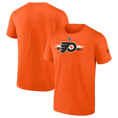 Men's Fanatics Orange Philadelphia Flyers Authentic Pro Secondary T-Shirt