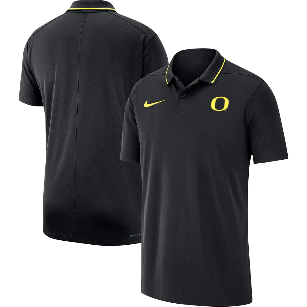 Men's Nike Black Oregon Ducks 2023 Coaches Performance Polo