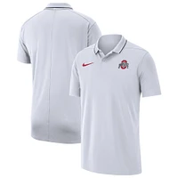 Men's Nike White Ohio State Buckeyes 2023 Coaches Performance Polo