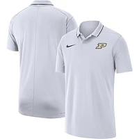 Men's Nike White Purdue Boilermakers 2023 Coaches Performance Polo