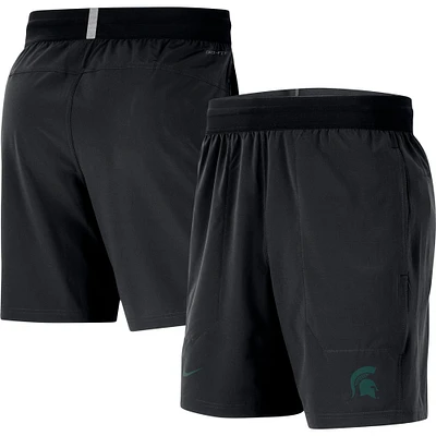 Men's Nike  Black Michigan State Spartans Player Performance Shorts