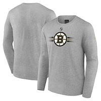 Men's Fanatics  Gold Boston Bruins Authentic Pro Primary Long Sleeve T-Shirt