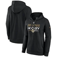 Women's Fanatics  Black Boston Bruins Authentic Pro Pullover Hoodie