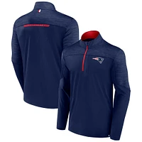 Men's Fanatics Navy New England Patriots Defender Evo Quarter-Zip Jacket