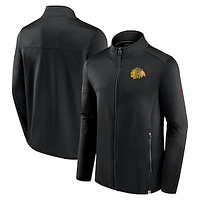 Men's Fanatics  Black Chicago Blackhawks Authentic Pro Full-Zip Jacket