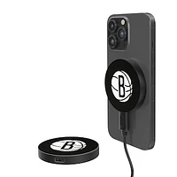 Brooklyn Nets Solid Design 10-Watt Wireless Magnetic Charger