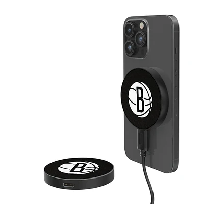 Brooklyn Nets Solid Design 10-Watt Wireless Magnetic Charger