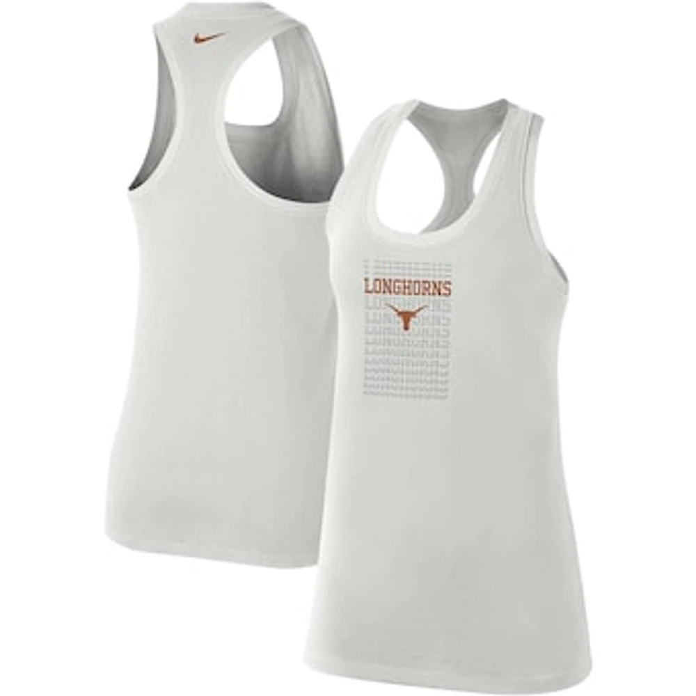 Women's Nike  Gray Texas Longhorns Game Time Tank Top