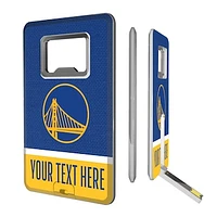 Golden State Warriors Personalized Credit Card USB Drive & Bottle Opener