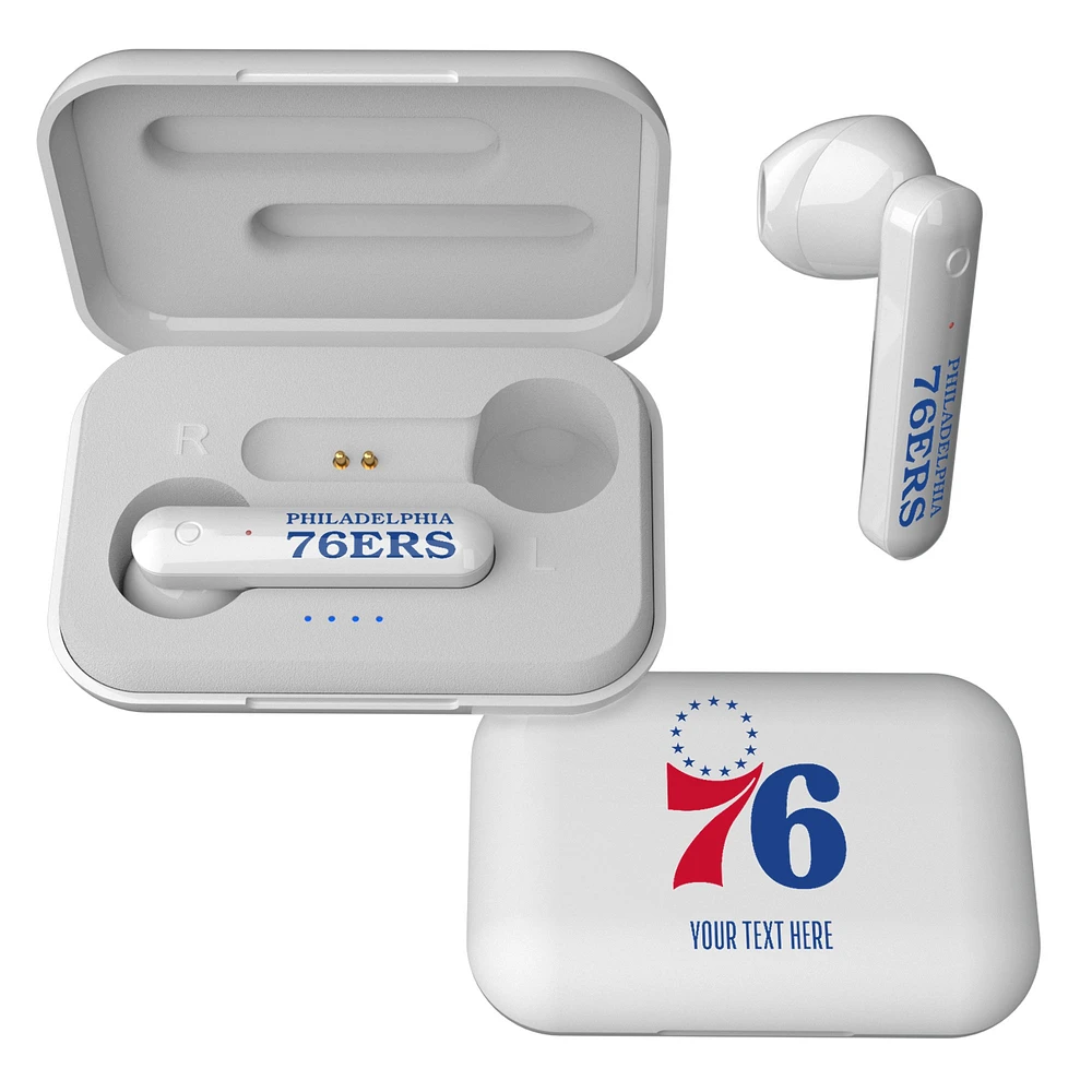 Philadelphia 76ers Personalized Insignia Design Wireless Earbuds