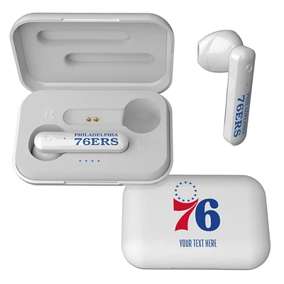 Philadelphia 76ers Personalized Insignia Design Wireless Earbuds