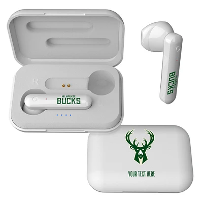 Milwaukee Bucks Personalized Insignia Design Wireless Earbuds