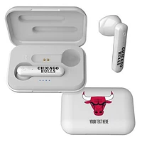 Chicago Bulls Personalized Insignia Design Wireless Earbuds