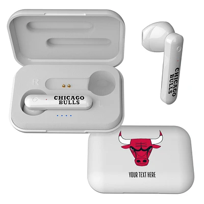 Chicago Bulls Personalized Insignia Design Wireless Earbuds