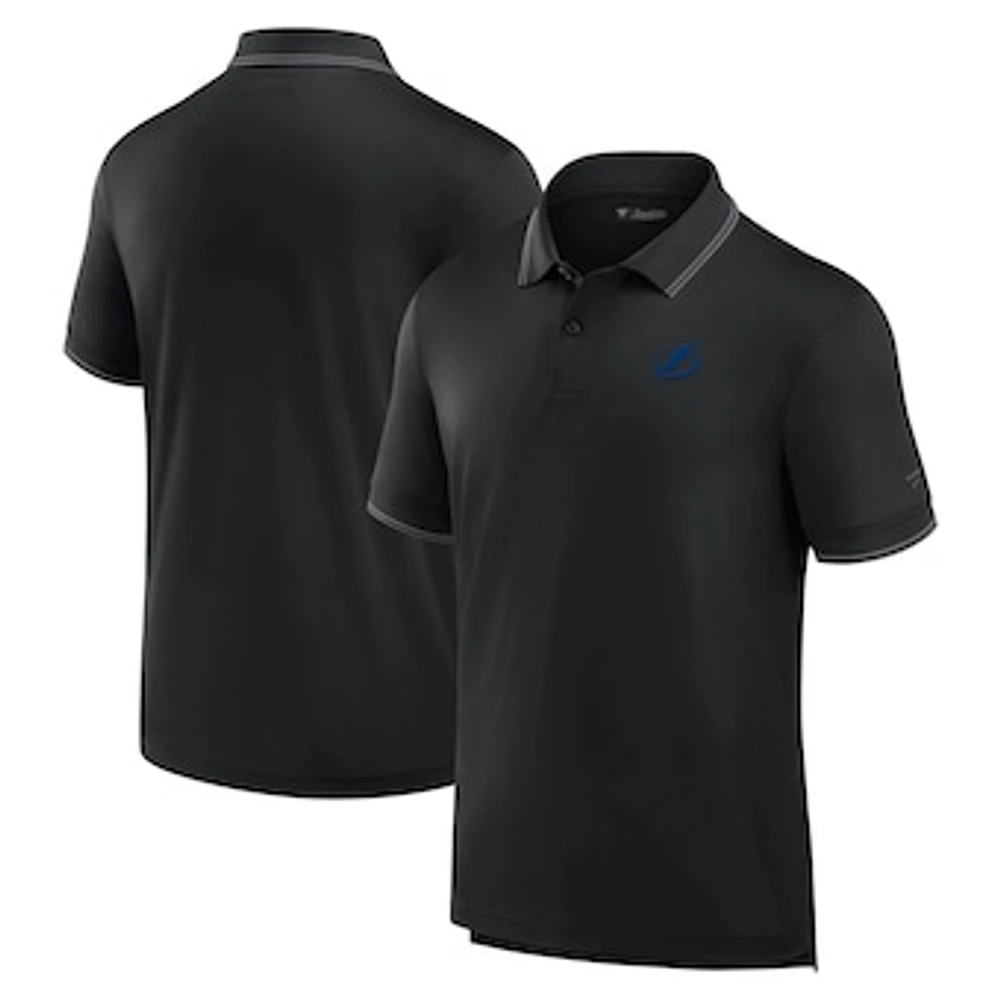 Men's Fanatics Black Tampa Bay Lightning Front Office Polo