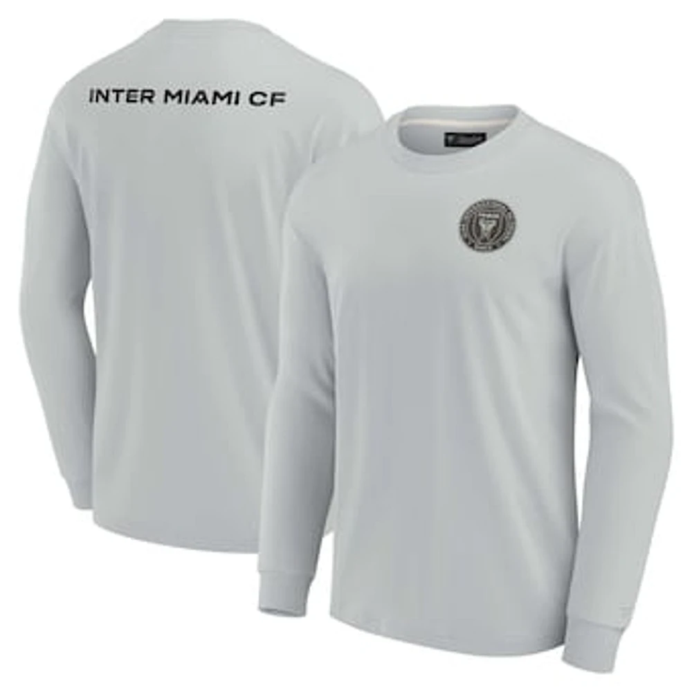 Unisex Fanatics Gray Inter Miami CF Elements Super Soft Long Sleeve T-Shirt