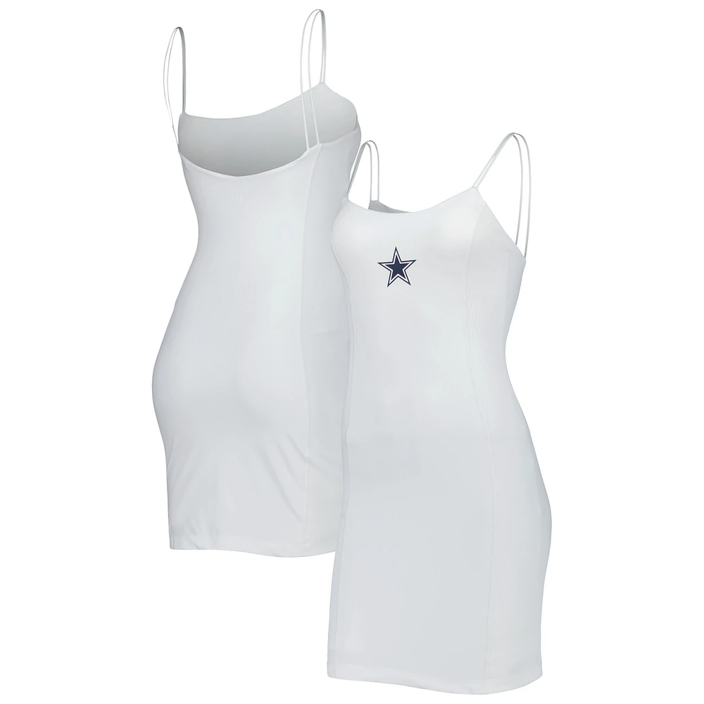 Women's White Dallas Cowboys Sleeveless Sports Dress