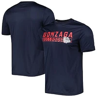 Men's Champion Navy Gonzaga Bulldogs Impact Knockout T-Shirt