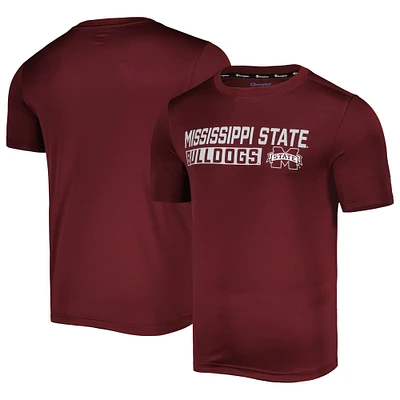 Men's Champion Maroon Mississippi State Bulldogs Impact Knockout T-Shirt