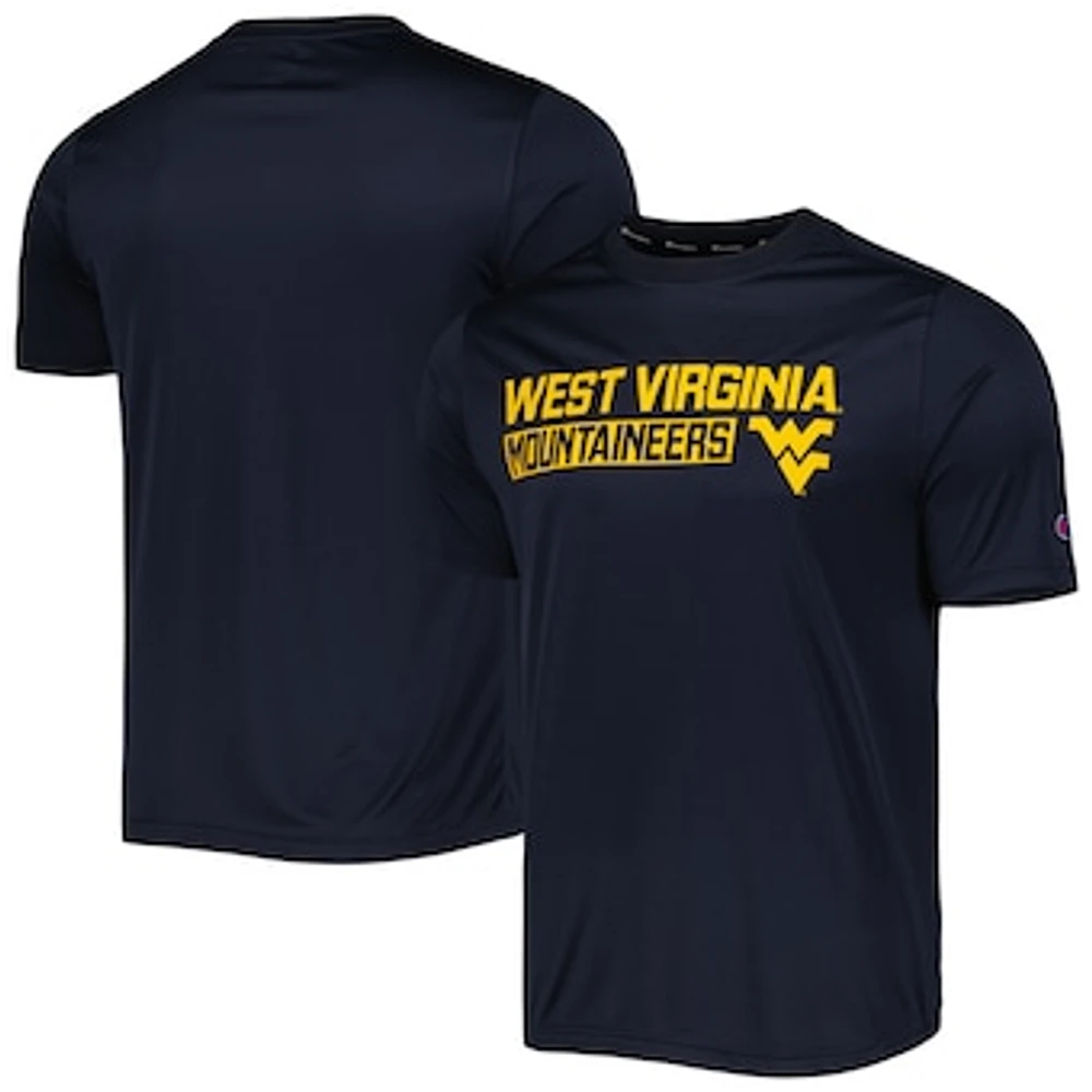 Men's Champion Navy West Virginia Mountaineers Impact Knockout T-Shirt