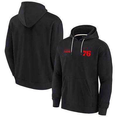 Unisex Fanatics Black Philadelphia 76ers Elements Super Soft Fleece Pullover Hoodie