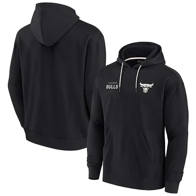 Unisex Fanatics Black Chicago Bulls Elements Super Soft Fleece Pullover Hoodie