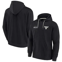 Unisex Fanatics Black Chicago Bulls Elements Super Soft Fleece Pullover Hoodie