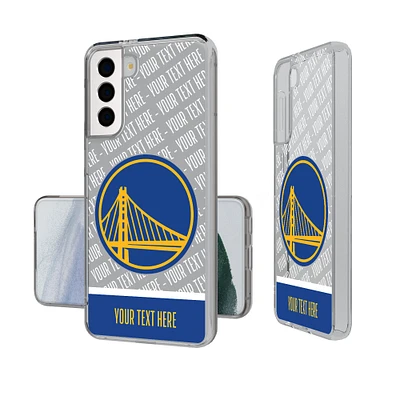 Golden State Warriors Personalized Tilt Design Galaxy Clear Case