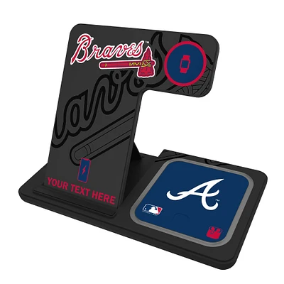 Atlanta Braves Personalized 3-in-1 Charging Station