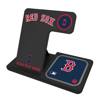Boston Red Sox Personalized 3-in-1 Charging Station