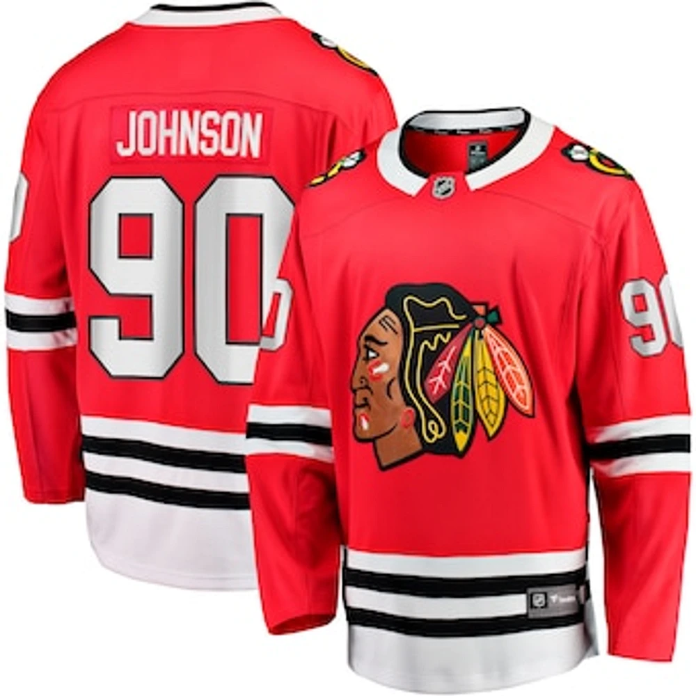 Men's Fanatics Tyler Johnson Red Chicago Blackhawks Home Team Breakaway Player Jersey